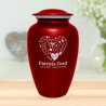 Nurse Cremation Urn - Ruby Red