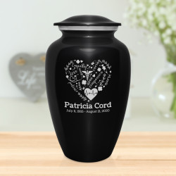 Nurse Cremation Urn - Jet Black