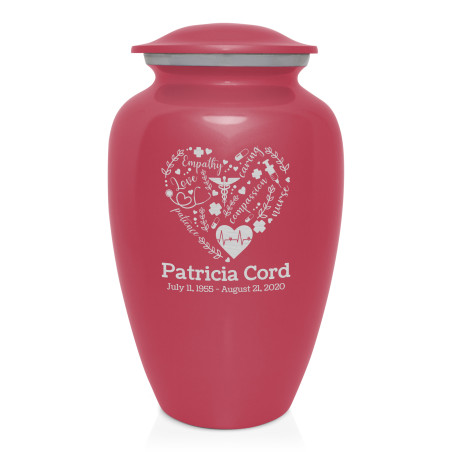 Nurse Cremation Urn - Rose Pink