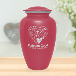 Nurse Cremation Urn - Rose Pink