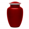 Large Pawprint Heart Pet Cremation Urn - Ruby Red