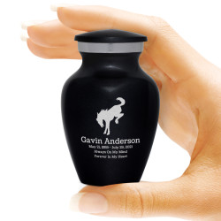 Bronco Keepsake Urn - Jet Black