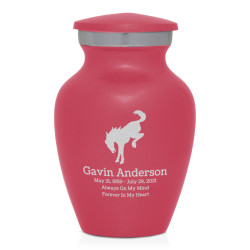 Bronco Keepsake Urn - Rose Pink