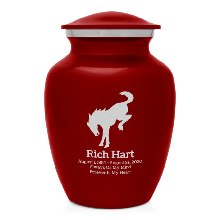 Bronco Sharing Urn - Ruby Red