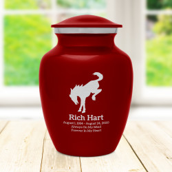Bronco Sharing Urn - Ruby Red