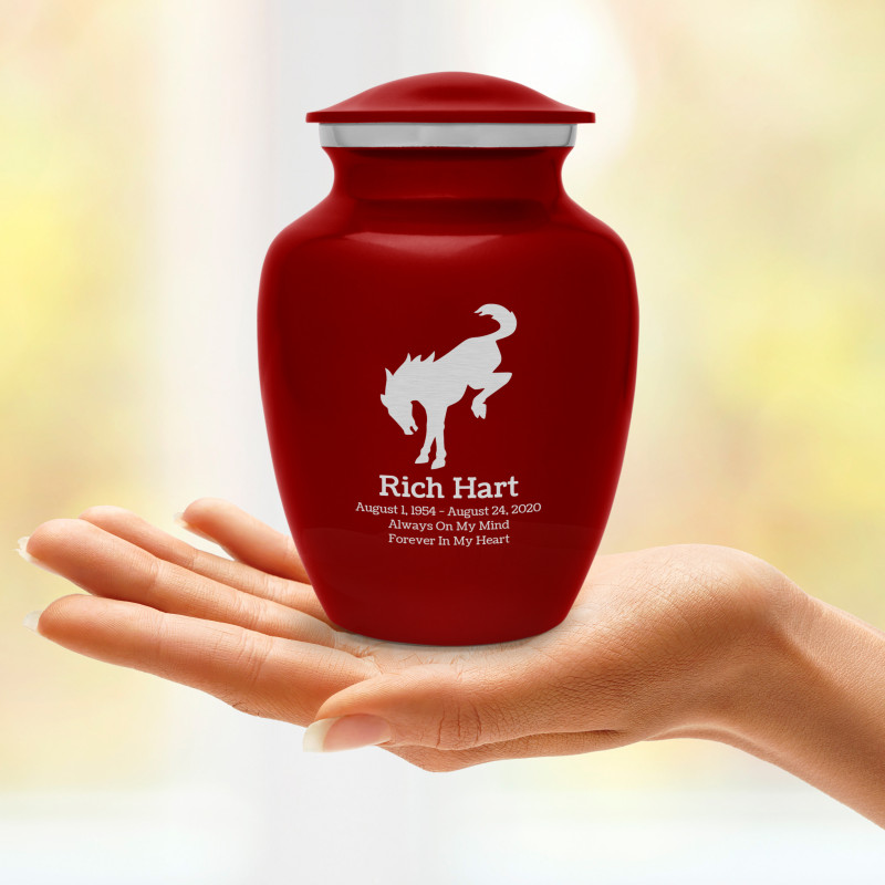 Bronco Sharing Urn - Ruby Red