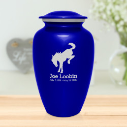 Bronco Cremation Urn - Midnight Blue