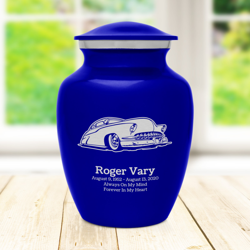 Classic Car VII Sharing Urn - Midnight Blue