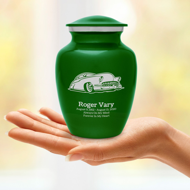 Classic Car VII Sharing Urn - Shamrock Green