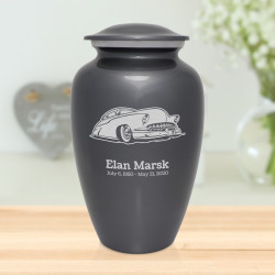 Classic Car VII Cremation Urn - Gunmetal Gray