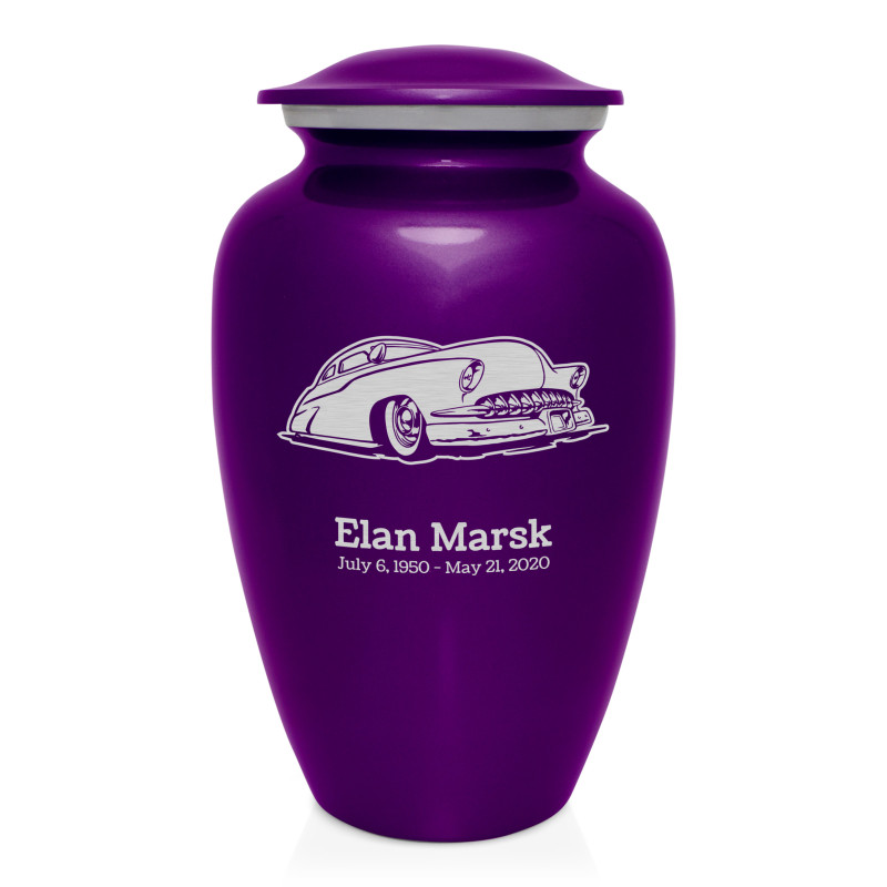 Classic Car VII Cremation Urn - Purple Luster