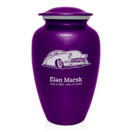 Classic Car VII Cremation Urn - Purple Luster