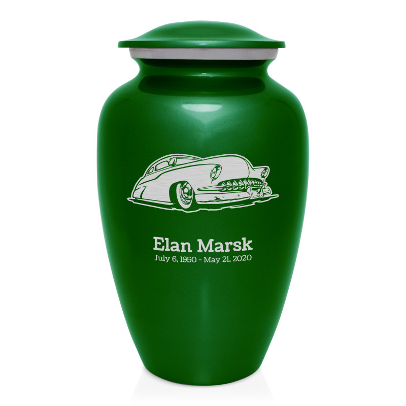 Classic Car VII Cremation Urn - Shamrock Green