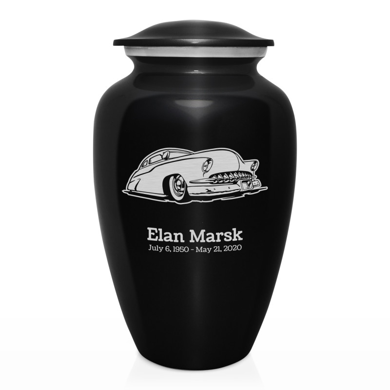 Classic Car VII Cremation Urn - Jet Black