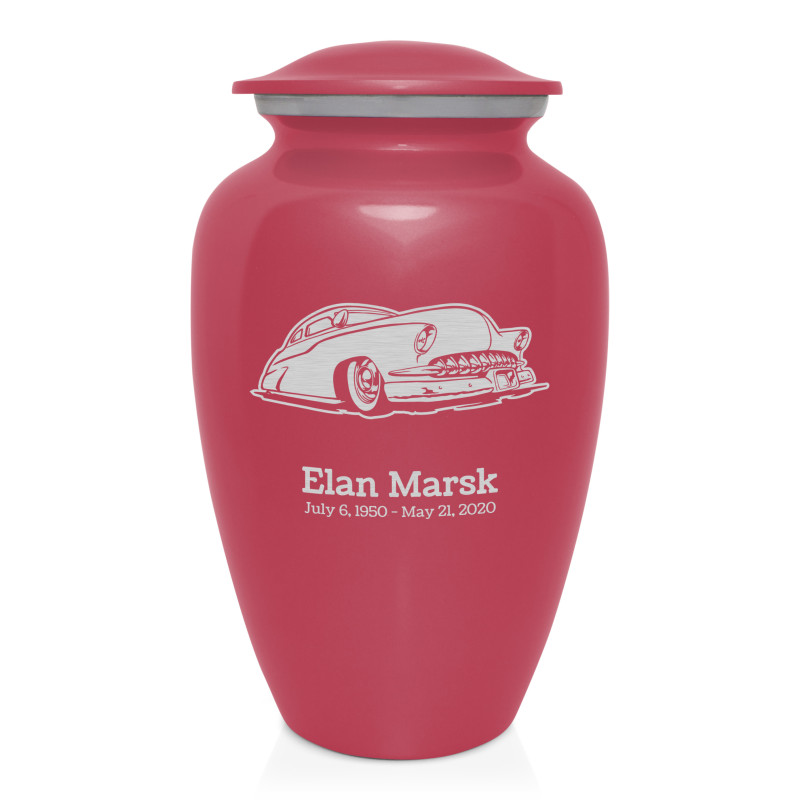 Classic Car VII Cremation Urn - Rose Pink