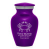 Crab Keepsake Urn - Purple Luster
