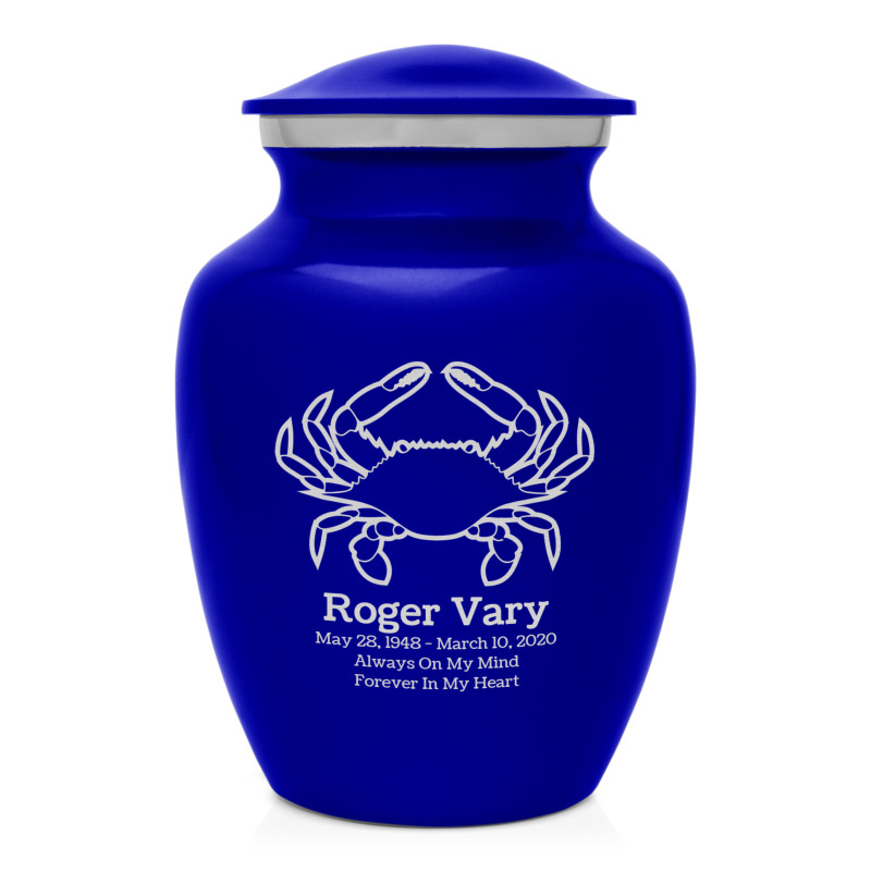 Crab Sharing Urn - Midnight Blue