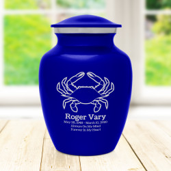 Crab Sharing Urn - Midnight Blue