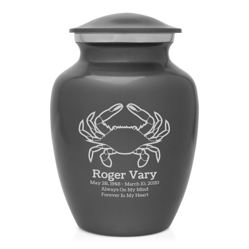 Crab Sharing Urn - Gunmetal Gray