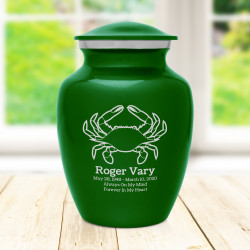 Crab Sharing Urn - Shamrock Green