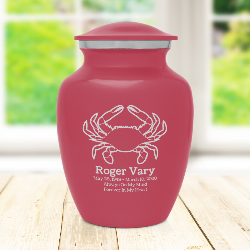 Crab Sharing Urn - Rose Pink