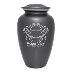 Crab Cremation Urn - Gunmetal Gray