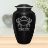 Crab Cremation Urn - Jet Black