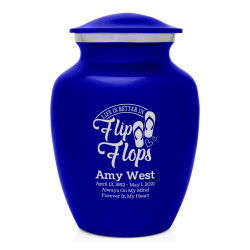 Flip Flops Sharing Urn - Midnight Blue