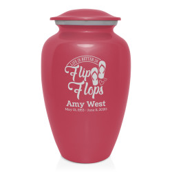 Flip Flops Cremation Urn - Rose Pink