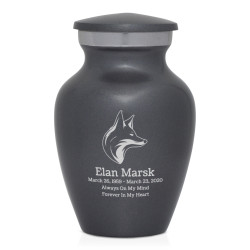 Fox Keepsake Urn - Gunmetal Gray