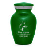 Fox Keepsake Urn - Shamrock Green