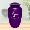 Fox Cremation Urn - Purple Luster