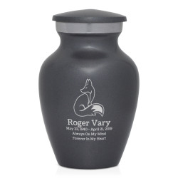 Majestic Fox Keepsake Urn - Gunmetal Gray