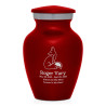 Majestic Fox Keepsake Urn - Ruby Red