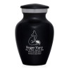 Majestic Fox Keepsake Urn - Jet Black