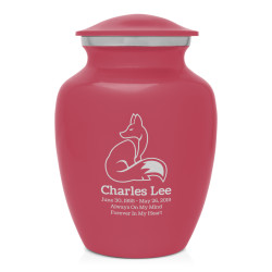Majestic Fox Sharing Urn - Rose Pink