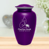Majestic Fox Cremation Urn - Purple Luster