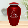 Majestic Fox Cremation Urn - Ruby Red