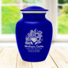 Garden Gnome Sharing Urn - Midnight Blue
