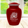 Garden Gnome Sharing Urn - Ruby Red