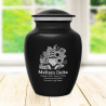 Garden Gnome Sharing Urn - Jet Black