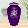 Garden Gnome Cremation Urn - Purple Luster