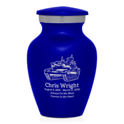 Tank Keepsake Urn - Midnight Blue