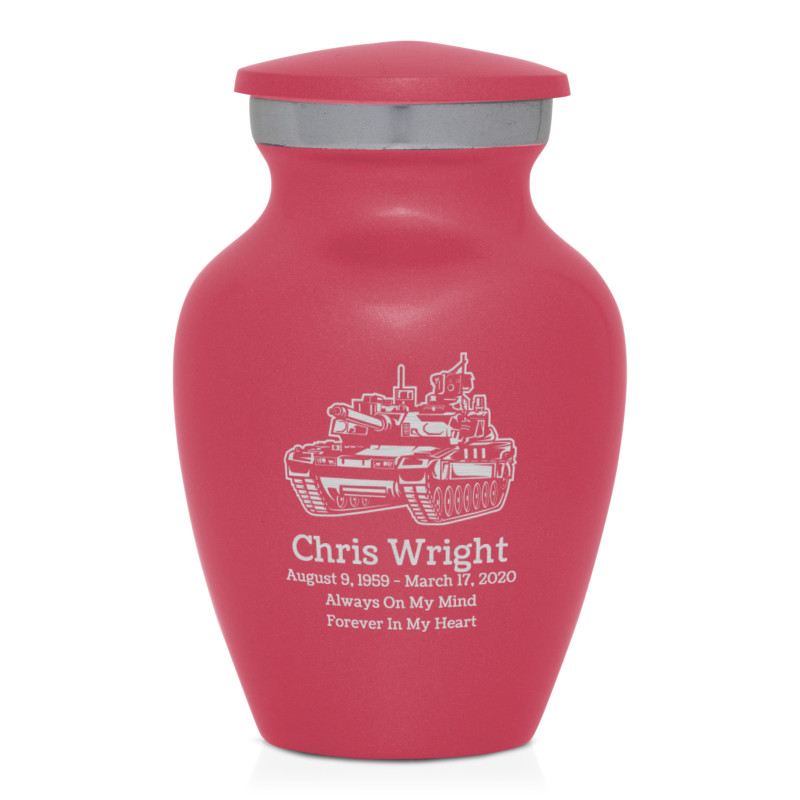 Tank Keepsake Urn - Rose Pink