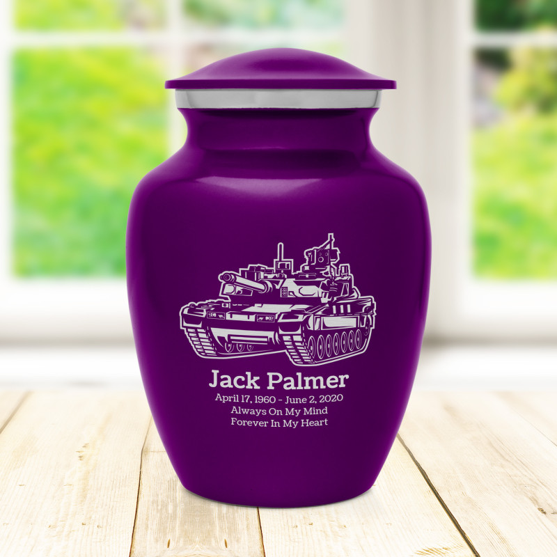 Tank Sharing Urn - Purple Luster