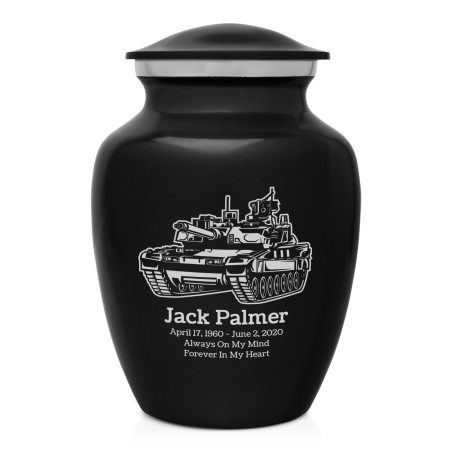 Tank Sharing Urn - Jet Black