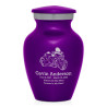 3 Wheel Motorcycle Keepsake Urn - Purple Luster
