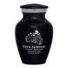 3 Wheel Motorcycle Keepsake Urn - Jet Black