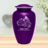 3 Wheel Motorcycle Cremation Urn - Purple Luster