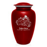 3 Wheel Motorcycle Cremation Urn - Ruby Red